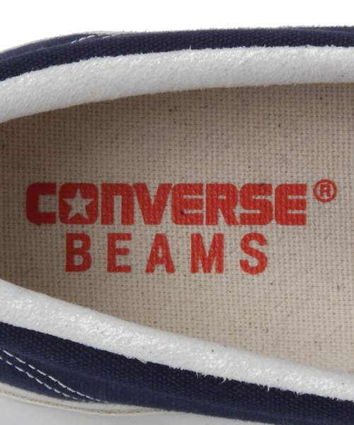 BEAMS(ビームス)の「○CONVERSE×BEAMS / 別注 JACK PURCELL SLIP-ON(スニーカー・メンズ・ホワイト/ネイビー・7/7.5/8/8.5/9/9.5/10.5)」の8枚目の写真