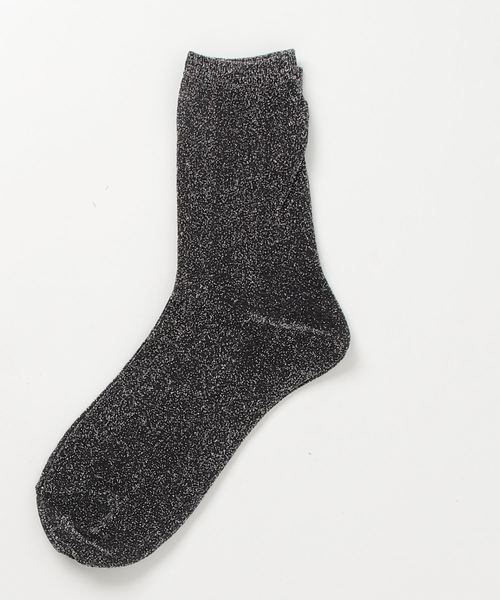 minia（ミニア）の「ラメソックス（ソックス/靴下・レディース・ブラック/ピンク/ゴールド/ブラック系その他・FREE）」の2枚目の写真