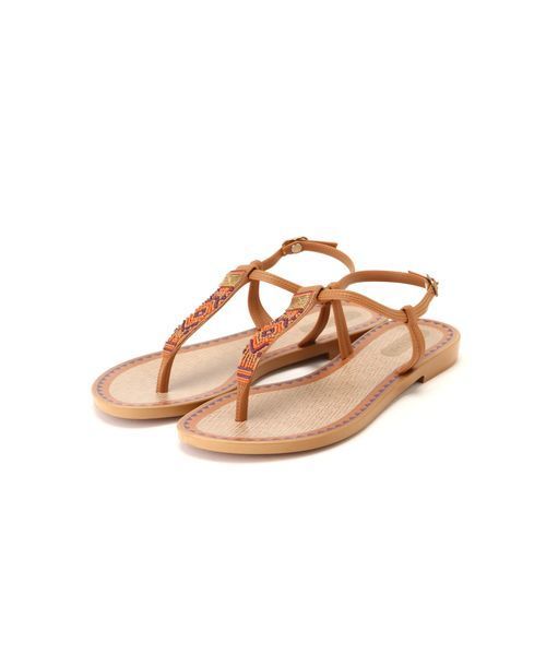 grendha(グレンダ)の「GRENDHA/グレンダ(サンダル・レディース・ブラック/ベージュ・MEDIUM/SMALL)」の1枚目の写真