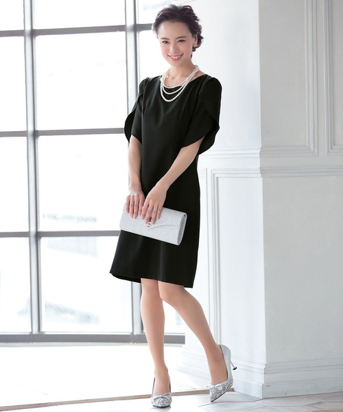 ペタルスリーブひざ丈タイトワンピースパーティードレス ドレス Retica Mew レティカミュウ のファッション通販 Zozotown