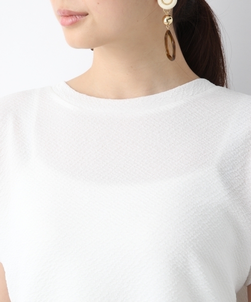 LEPSIM（レプシィム）の「バックスリットレースプルオーバーSS　802654（Tシャツ/カットソー・レディース・ネイビー/オフホワイト/グレイッシュベージュ/オレンジ・FREE）」の19枚目の写真