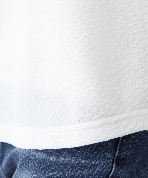 LEPSIM（レプシィム）の「バックスリットレースプルオーバーSS　802654（Tシャツ/カットソー・レディース・ネイビー/オフホワイト/グレイッシュベージュ/オレンジ・FREE）」の22枚目の写真