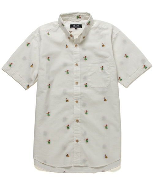 BEAMS（ビームス）の「○BEAMS / オックス ジャカード BD シャツ（シャツ/ブラウス・メンズ・ホワイト/サックスブルー/ブルー系その他・SMALL/MEDIUM/LARGE/X-LARGE）」の2枚目の写真