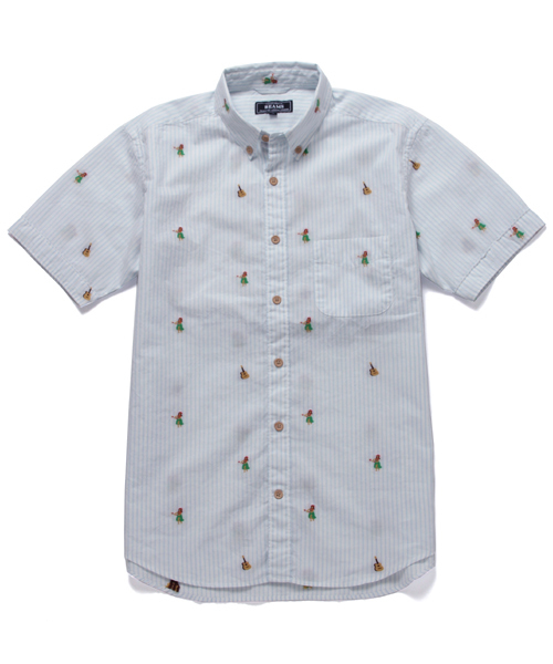 BEAMS（ビームス）の「○BEAMS / オックス ジャカード BD シャツ（シャツ/ブラウス・メンズ・ホワイト/サックスブルー/ブルー系その他・SMALL/MEDIUM/LARGE/X-LARGE）」の9枚目の写真