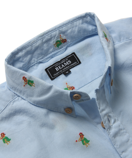 BEAMS（ビームス）の「○BEAMS / オックス ジャカード BD シャツ（シャツ/ブラウス・メンズ・ホワイト/サックスブルー/ブルー系その他・SMALL/MEDIUM/LARGE/X-LARGE）」の5枚目の写真