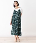Pink Adobe ピンクアドベ の Web限定 Llサイズあり ベルト付き キーネック フレアワンピース ワンピース Wear