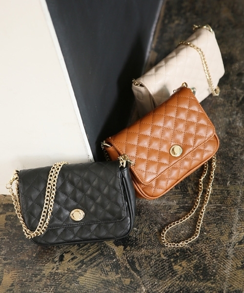 LOWRYS FARM（ローリーズファーム）の「キルティングウエストＢＡＧ　809897（ショルダーバッグ・レディース・アイボリー/ブラック/ブラウン・FREE）」の7枚目の写真