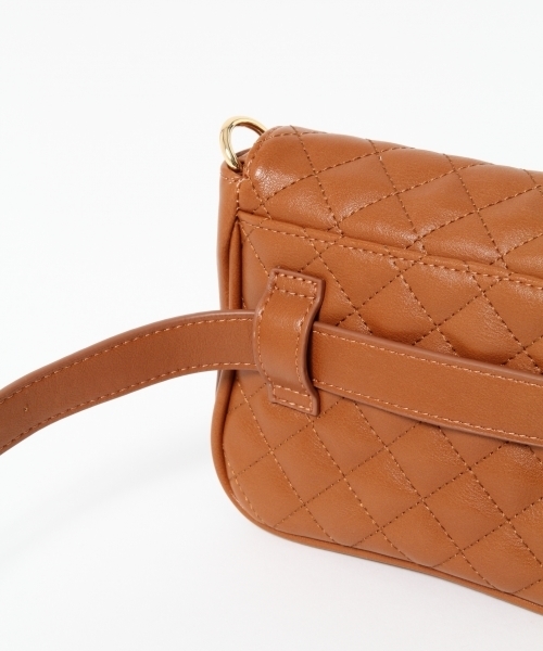 LOWRYS FARM（ローリーズファーム）の「キルティングウエストＢＡＧ　809897（ショルダーバッグ・レディース・アイボリー/ブラック/ブラウン・FREE）」の9枚目の写真