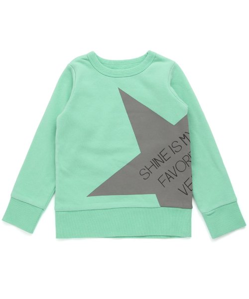 BREEZE（ブリーズ）の「ネット限定 スターロゴトレーナー_裏起毛（スウェット・キッズ・ネイビー/オレンジ/ミント・90/100/110/120/80/130/95/140）」の2枚目の写真