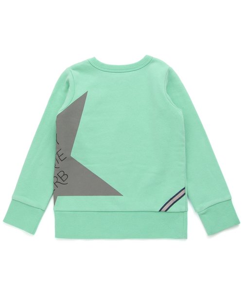 BREEZE（ブリーズ）の「ネット限定 スターロゴトレーナー_裏起毛（スウェット・キッズ・ネイビー/オレンジ/ミント・90/100/110/120/80/130/95/140）」の9枚目の写真