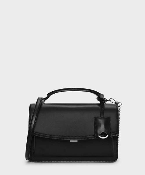 CHARLES & KEITH(チャールズ & キース)の「クラシックサチャルバッグ / CLASSIC SATCHEL BAG(ショルダーバッグ・レディース・ブラック/マルーン/ブルー系その他4・M)」の1枚目の写真