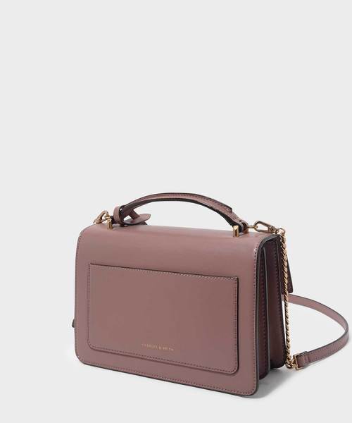CHARLES & KEITH(チャールズ & キース)の「クラシックサチャルバッグ / CLASSIC SATCHEL BAG(ショルダーバッグ・レディース・ブラック/マルーン/ブルー系その他4・M)」の11枚目の写真
