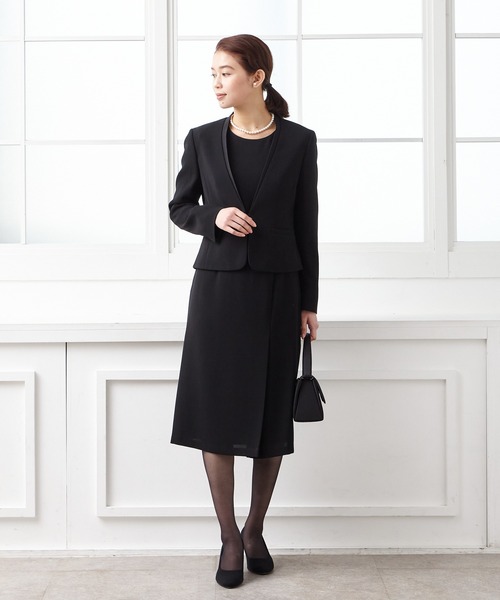 喪服 Vネックノーカラージャケット ワンピース Vネックノーカラージャケット ワンピース スーツスカート ブラックフォーマルアンサンブル スーツスカート Aimer エメ のスーツスカート Aimer エメ のファッション 喪服 Vネックノーカラージャケット ワンピース Vネックノーカラージャケット ワンピース スーツスカート ブラックフォーマルアンサンブル スーツスカート Aimer エメ のスーツスカート Aimer エメ のファッション