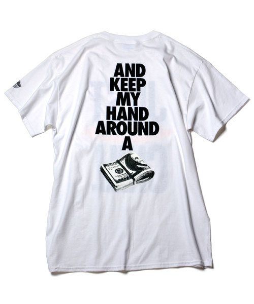 68&brothers(シックスティエイトアンドブラザーズ)の「Double Bros. Print Tee "Just Wanna Chill"(Tシャツ/カットソー・メンズ・ホワイト/ブラック/パープル・MEDIUM/LARGE/X-LARGE)」の7枚目の写真
