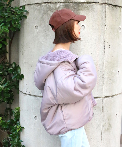 VENCEEXCHANGE(ヴァンスエクスチェンジ)の「【2019AW】リバーシブルボアブルゾン(ブルゾン・レディース・ブラック/オフホワイト/ピンク/その他/ライトブラウン/ベージュ/パープル・MEDIUM/LARGE)」の14枚目の写真