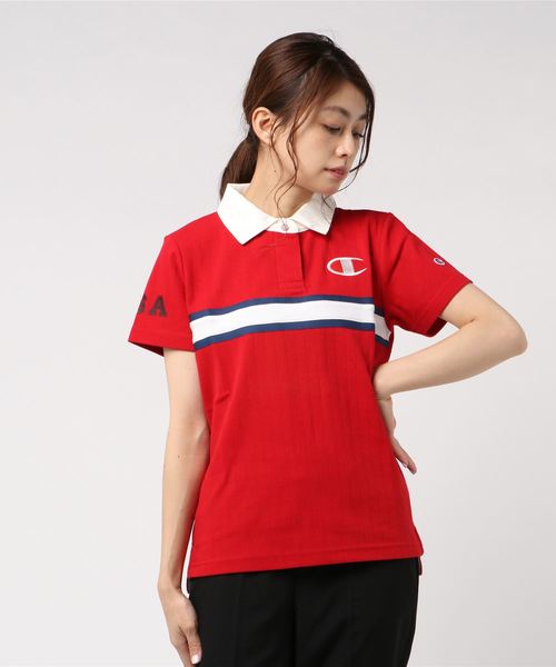 Champion Golf(チャンピオンゴルフ)の「【Champion/チャンピオン】レディース GOLF ポロシャツ(ポロシャツ・レディース・グリーン/レッド/マスタード/ホワイト/ネイビー/ロイヤルブルー・LARGE/MEDIUM)」の6枚目の写真
