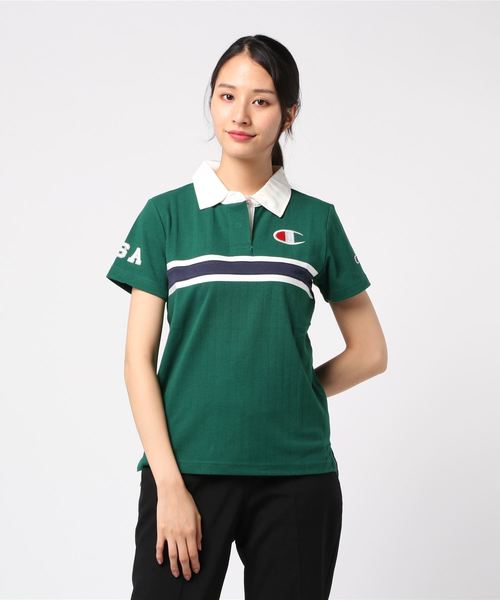 Champion Golf(チャンピオンゴルフ)の「【Champion/チャンピオン】レディース GOLF ポロシャツ(ポロシャツ・レディース・グリーン/レッド/マスタード/ホワイト/ネイビー/ロイヤルブルー・LARGE/MEDIUM)」の3枚目の写真