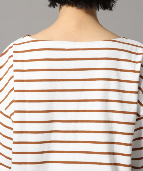 LOWRYS FARM（ローリーズファーム）の「ＵＳＡボーダーＳＳ　819792（Tシャツ/カットソー・レディース・ベージュ/ネイビー/ブラウン/レッド/グリーン/アイボリー・FREE）」の14枚目の写真