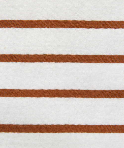 LOWRYS FARM（ローリーズファーム）の「ＵＳＡボーダーＳＳ　819792（Tシャツ/カットソー・レディース・ベージュ/ネイビー/ブラウン/レッド/グリーン/アイボリー・FREE）」の15枚目の写真