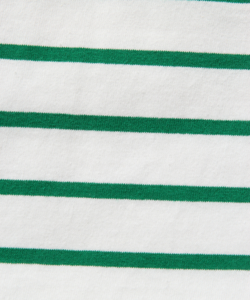 LOWRYS FARM（ローリーズファーム）の「ＵＳＡボーダーＳＳ　819792（Tシャツ/カットソー・レディース・ベージュ/ネイビー/ブラウン/レッド/グリーン/アイボリー・FREE）」の18枚目の写真