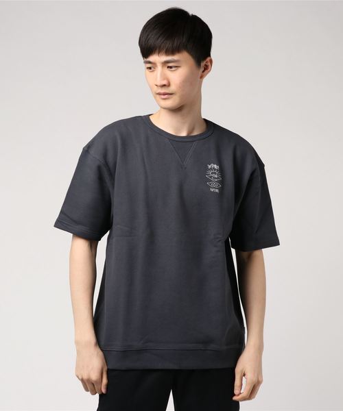 rip curl(リップカール)の「【RIP CURL リップカール】半袖ロゴスウェット / ユニセックス トレーナー / ワンマイルウェア / ルームウェア(スウェット・メンズ・チャコール/ベージュ/ナチュラル・MEDIUM/LARGE)」の19枚目の写真