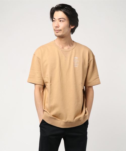 rip curl(リップカール)の「【RIP CURL リップカール】半袖ロゴスウェット / ユニセックス トレーナー / ワンマイルウェア / ルームウェア(スウェット・メンズ・チャコール/ベージュ/ナチュラル・MEDIUM/LARGE)」の20枚目の写真