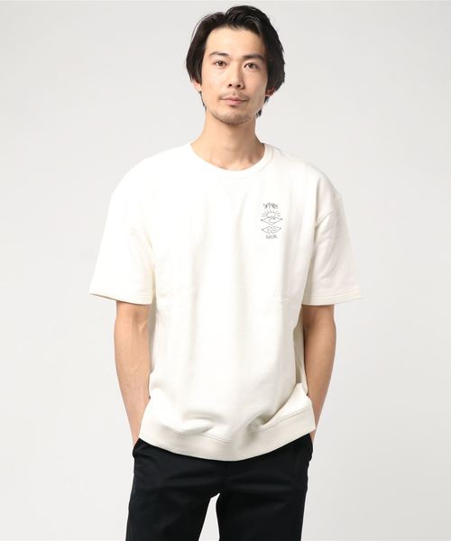 rip curl(リップカール)の「【RIP CURL リップカール】半袖ロゴスウェット / ユニセックス トレーナー / ワンマイルウェア / ルームウェア(スウェット・メンズ・チャコール/ベージュ/ナチュラル・MEDIUM/LARGE)」の21枚目の写真