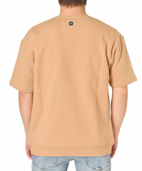 rip curl(リップカール)の「【RIP CURL リップカール】半袖ロゴスウェット / ユニセックス トレーナー / ワンマイルウェア / ルームウェア(スウェット・メンズ・チャコール/ベージュ/ナチュラル・MEDIUM/LARGE)」の9枚目の写真