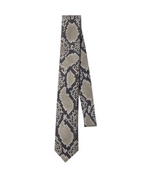 JOHN LAWRENCE SULLIVAN | PYTHON PRINTED SILK NECK TIE(ネクタイ)