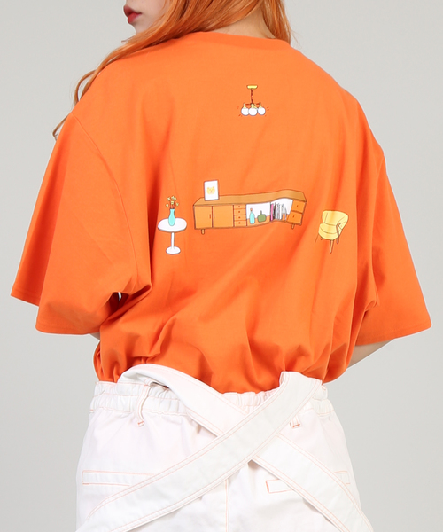 PUNYUS（プニュズ）の「FUGU CAR Tシャツ（Tシャツ/カットソー・レディース・ホワイト/ベージュ/オレンジ・1/2/4/3）」の13枚目の写真