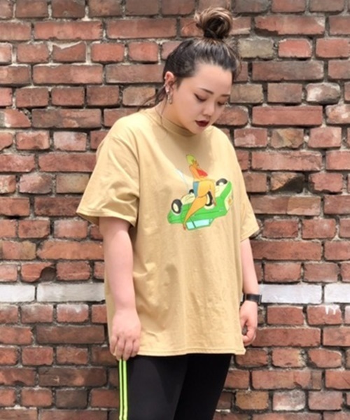 PUNYUS（プニュズ）の「FUGU CAR Tシャツ（Tシャツ/カットソー・レディース・ホワイト/ベージュ/オレンジ・1/2/4/3）」の6枚目の写真