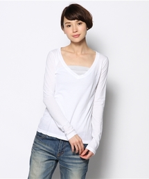 Ray BEAMS | Ray BEAMS LOS ANGELES / new ロングスリーブ Vネック(Tシャツ/カットソー)