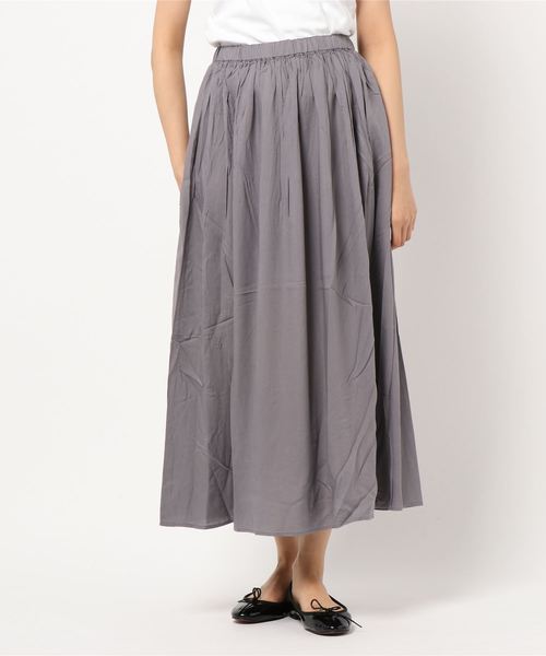 LOWRYS FARM（ローリーズファーム）の「フレンチリネンボイルスカート　844831（スカート・レディース・ブラック/ブラウン/イエロー/グレー・FREE）」の3枚目の写真