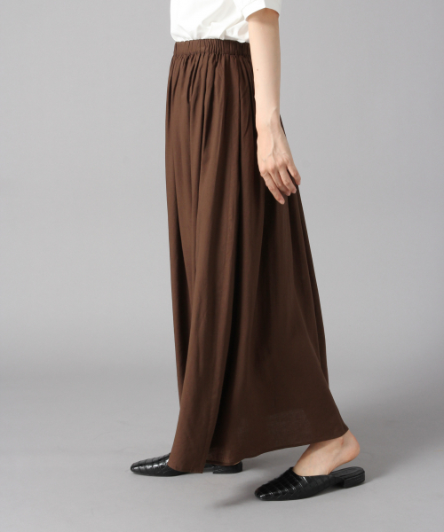 LOWRYS FARM（ローリーズファーム）の「フレンチリネンボイルスカート　844831（スカート・レディース・ブラック/ブラウン/イエロー/グレー・FREE）」の8枚目の写真