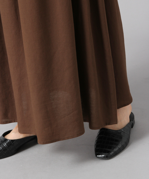 LOWRYS FARM（ローリーズファーム）の「フレンチリネンボイルスカート　844831（スカート・レディース・ブラック/ブラウン/イエロー/グレー・FREE）」の11枚目の写真