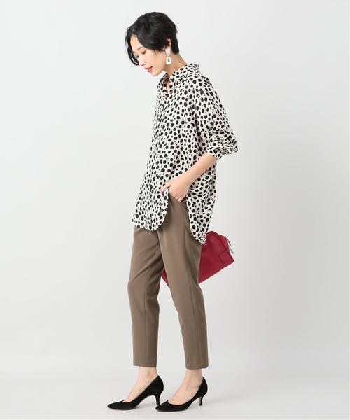 VERMEIL par iena(ヴェルメイユパーイエナ)の「レオパードプリントアムンゼンBIGシャツ◆(シャツ/ブラウス・レディース・ベージュ・FREE)」の11枚目の写真
