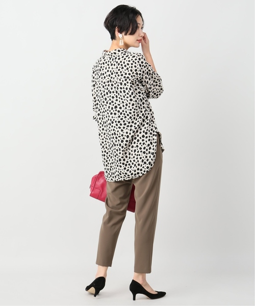 VERMEIL par iena(ヴェルメイユパーイエナ)の「レオパードプリントアムンゼンBIGシャツ◆(シャツ/ブラウス・レディース・ベージュ・FREE)」の12枚目の写真