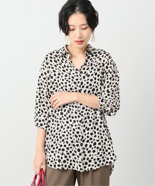 VERMEIL par iena(ヴェルメイユパーイエナ)の「レオパードプリントアムンゼンBIGシャツ◆(シャツ/ブラウス・レディース・ベージュ・FREE)」の13枚目の写真