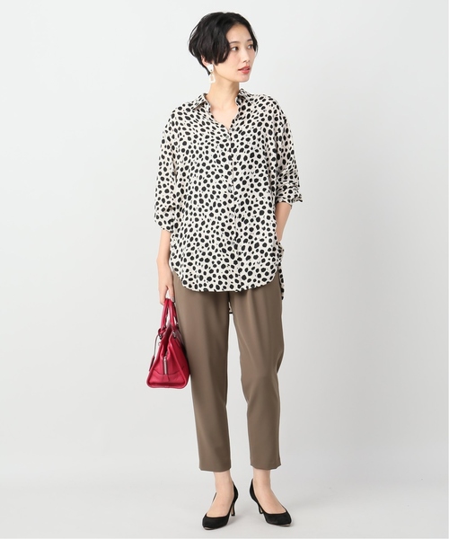 VERMEIL par iena(ヴェルメイユパーイエナ)の「レオパードプリントアムンゼンBIGシャツ◆(シャツ/ブラウス・レディース・ベージュ・FREE)」の14枚目の写真