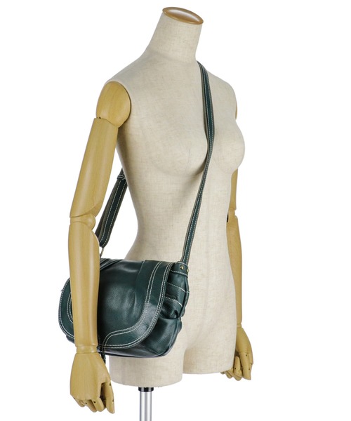 Le cheval aile（シュヴァルエレ）の「Le cheval aile commodite shoulderbag シュヴァルエレ コモディテ ロングショルダーバッグ ショルダーバッグ　TUG002 レディース（ショルダーバッグ・レディース・グリーン/ラベンダー/オレンジ・FREE）」の11枚目の写真