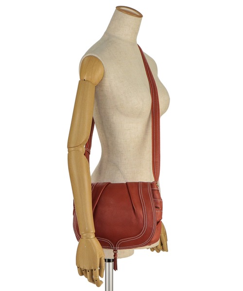 Le cheval aile（シュヴァルエレ）の「Le cheval aile commodite shoulderbag シュヴァルエレ コモディテ ロングショルダーバッグ ショルダーバッグ　TUG002 レディース（ショルダーバッグ・レディース・グリーン/ラベンダー/オレンジ・FREE）」の21枚目の写真