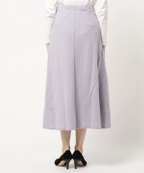STYLEBLOCK（スタイルブロック）の「スムース起毛フレアスカート（スカート・レディース・ミント/モカ/ラベンダー/ライトベージュ・M）」の6枚目の写真