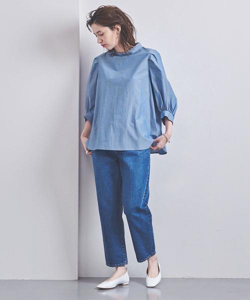 ★ユナイテッドアローズ★ハイネックタックパフスリーブブラウス 楽天市場】【SALE／40%OFF】D ハイネック タックデザイン