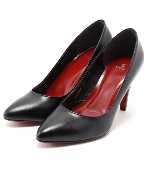LOVELESS WOMENS（ラブレス　ウィメンズ）の「【LOVELESS】WOMENS レザーポインテッドパンプス（パンプス・レディース・ブラック/レッド・22.5/24.5/23.5）」の2枚目の写真