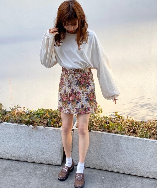 apres jour（アプレジュール）の「ミルクロンＴ【ZOZOTOWN限定アイテム】（Tシャツ/カットソー・レディース・ライトブルー/オレンジ/アイボリー/ミント/モカ/ラベンダー/ライトイエロー/ライトピンク・フリー）」の12枚目の写真