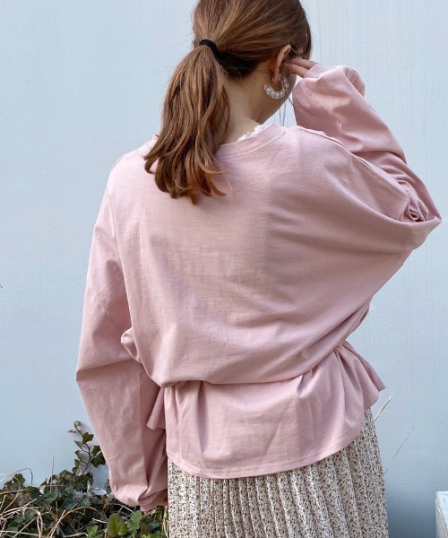 apres jour（アプレジュール）の「ミルクロンＴ【ZOZOTOWN限定アイテム】（Tシャツ/カットソー・レディース・ライトブルー/オレンジ/アイボリー/ミント/モカ/ラベンダー/ライトイエロー/ライトピンク・フリー）」の15枚目の写真