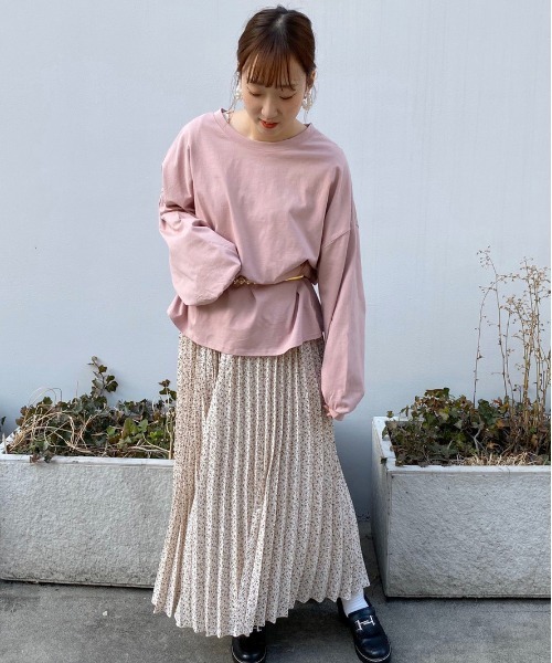 apres jour（アプレジュール）の「ミルクロンＴ【ZOZOTOWN限定アイテム】（Tシャツ/カットソー・レディース・ライトブルー/オレンジ/アイボリー/ミント/モカ/ラベンダー/ライトイエロー/ライトピンク・フリー）」の16枚目の写真