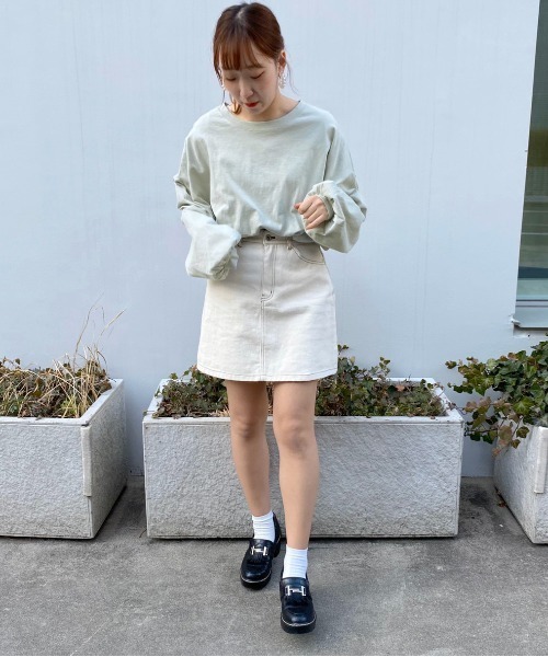 apres jour（アプレジュール）の「ミルクロンＴ【ZOZOTOWN限定アイテム】（Tシャツ/カットソー・レディース・ライトブルー/オレンジ/アイボリー/ミント/モカ/ラベンダー/ライトイエロー/ライトピンク・フリー）」の20枚目の写真