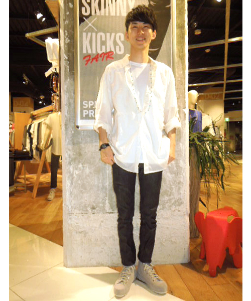 WHO'S WHO gallery（フーズフーギャラリー）の「【RE:LAX】Lux Star（スニーカー・メンズ・ライトグレー/ホワイト・MEDIUM/SMALL/LARGE）」の13枚目の写真