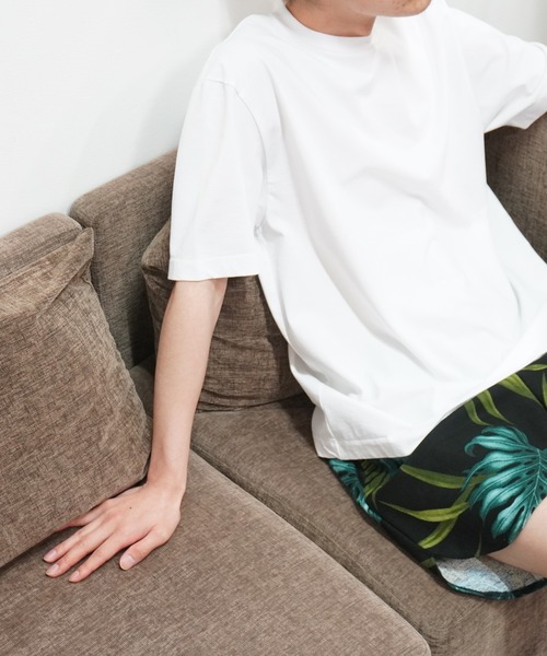 ADAM ET ROPE'(アダムエロペ)の「【30th】BRUSHED HIGH-TWIST COTTON T-SHIRT(Tシャツ/カットソー・メンズ・ホワイト/ブラック/ダークブラウン・M/L)」の2枚目の写真